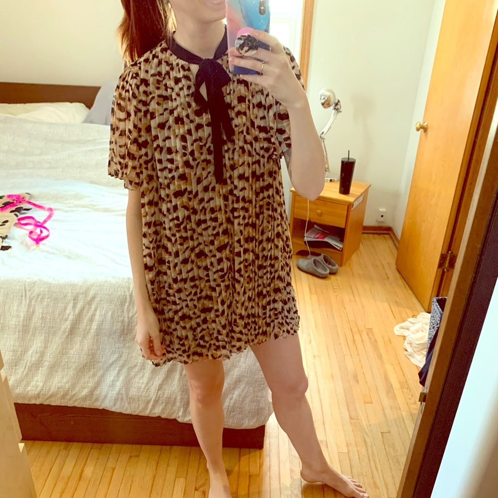 Zara leopard playsuit